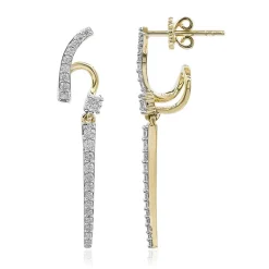 SI1 (G) Brillant-Goldohrringe