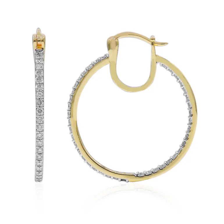 SI1 (G) Brillant-Goldohrringe