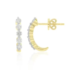 SI1 (G) Brillant-Goldohrringe