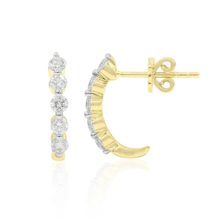 SI1 (G) Brillant-Goldohrringe