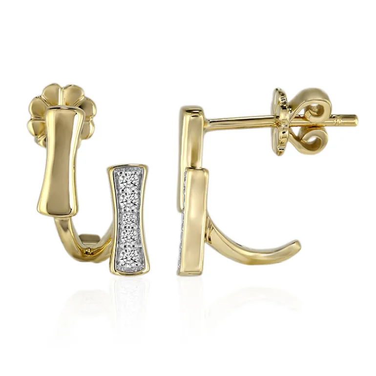 SI1 (G) Brillant-Goldohrringe