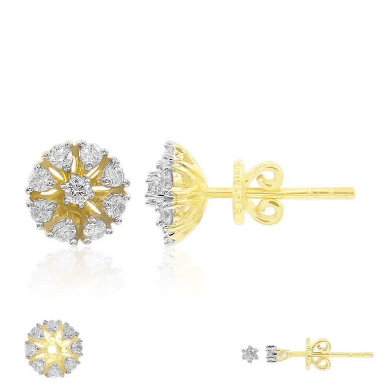 SI1 (G) Brillant-Goldohrringe