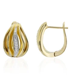 SI1 (G) Brillant-Silberohrringe