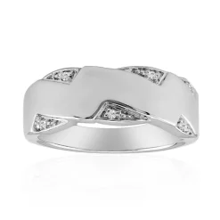 SI1 (G) Brillant-Silberring