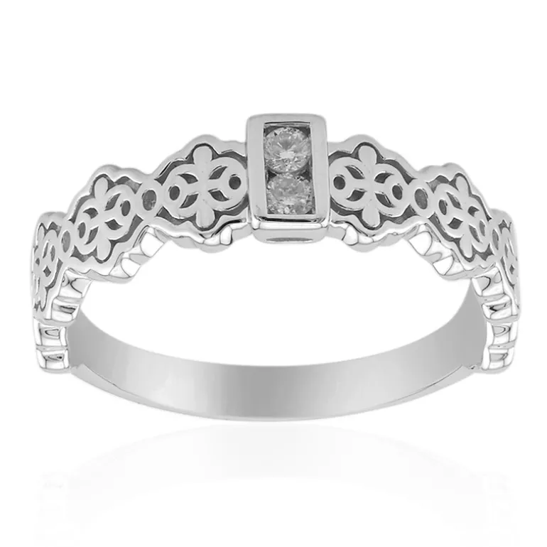 SI1 (G) Brillant-Silberring