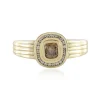 SI2 Schokoladen-Brillant-Goldring (de Melo)
