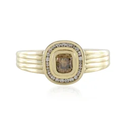 SI2 Schokoladen-Brillant-Goldring (de Melo)