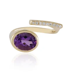 Sibirischer Amethyst-Goldring (de Melo)