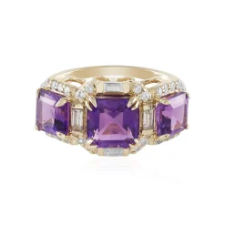 Sibirischer Amethyst-Goldring (Adela Gold)