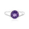 Sibirischer Amethyst-Silberring