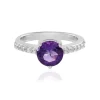 Sibirischer Amethyst-Silberring