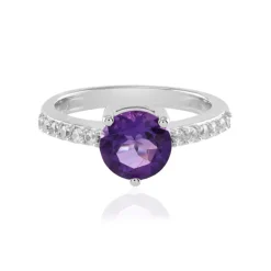 Sibirischer Amethyst-Silberring