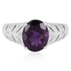 Sibirischer Amethyst-Silberring