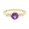 Sibirischer Amethyst-Silberring