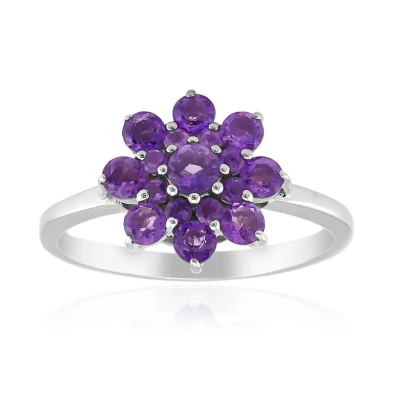 Sibirischer Amethyst-Silberring