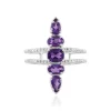 Sibirischer Amethyst-Silberring