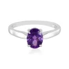 Sibirischer Amethyst-Silberring
