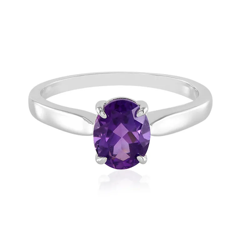 Sibirischer Amethyst-Silberring