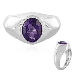 Sibirischer Amethyst-Silberring