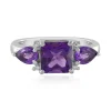 Sibirischer Amethyst-Silberring
