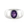 Sibirischer Amethyst-Silberring (de Melo)
