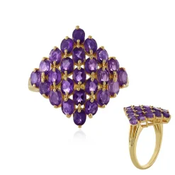 Sibirischer Amethyst-Silberring