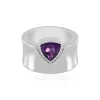 Sibirischer Amethyst-Silberring (de Melo)