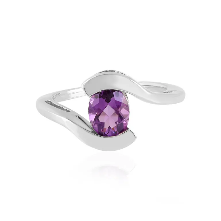 Sibirischer Amethyst-Silberring