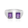 Sibirischer Amethyst-Silberring