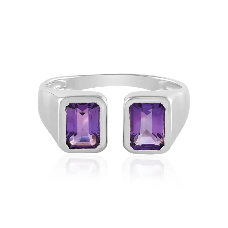 Sibirischer Amethyst-Silberring