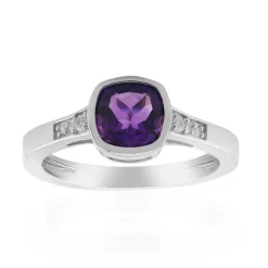 Sibirischer Amethyst-Silberring