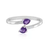 Sibirischer Amethyst-Silberring