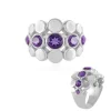Sibirischer Amethyst-Silberring (de Melo)