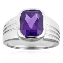 Sibirischer Amethyst-Silberring