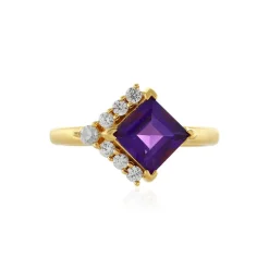 Sibirischer Amethyst-Silberring