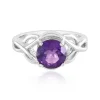 Sibirischer Amethyst-Silberring