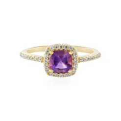 Sibirischer Amethyst-Silberring