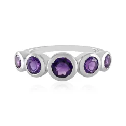 Sibirischer Amethyst-Silberring