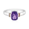 Sibirischer Amethyst-Silberring