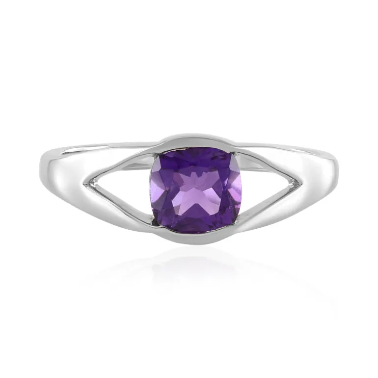 Sibirischer Amethyst-Silberring