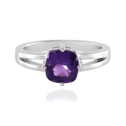 Sibirischer Amethyst-Silberring
