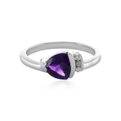Sibirischer Amethyst-Silberring