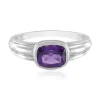 Sibirischer Amethyst-Silberring