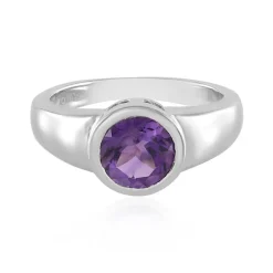 Sibirischer Amethyst-Silberring