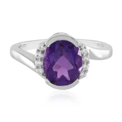Sibirischer Amethyst-Silberring