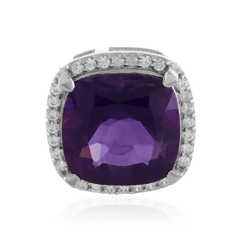 Sibirischer Amethyst-Silberanhänger