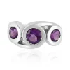 Sibirischer Amethyst-Silberring