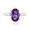 Sibirischer Amethyst-Silberring