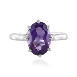 Sibirischer Amethyst-Silberring