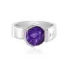 Sibirischer Amethyst-Silberring (de Melo)